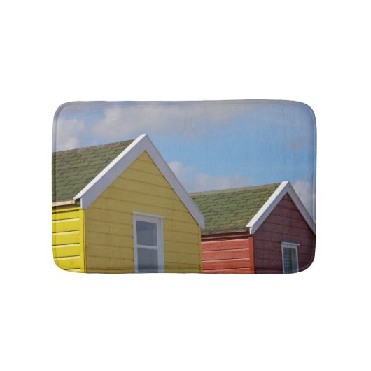 ビーチ小屋| Southwold、イギリス バスマット (正面)