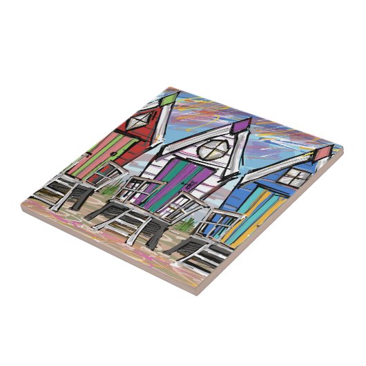 ビーチ小屋RWB タイル (側面)