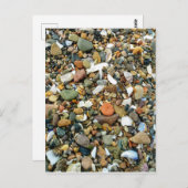 ビーチ小石 ポストカード (正面/裏面)