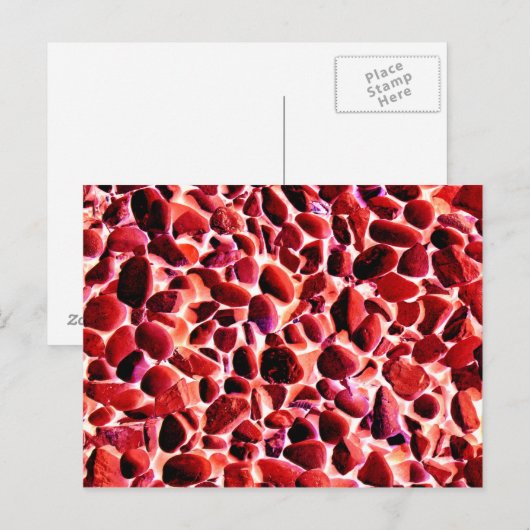 ビーチ小石 ポストカード (正面/裏面)