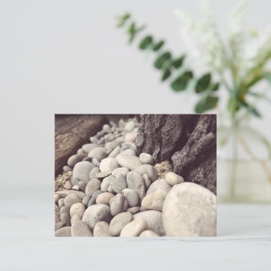 ビーチ小石 ポストカード (スタンド正面)