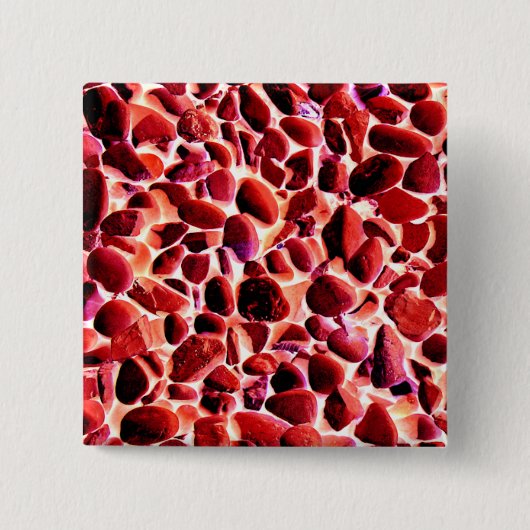 ビーチ小石 缶バッジ (正面)