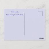 ビーチ居住者の移動はがき ポストカード (裏面)