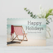 ビーチ帽付きサンタ椅子 シーズンカード (スタンド正面)