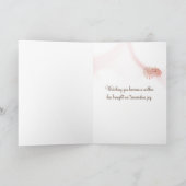 ビーチ帽子をかぶった母の日の女性 カード (内部)