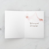 ビーチ帽考えをかぶった人 カード (内部)