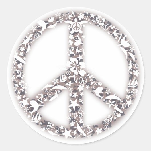 ビーチ平和シール ラウンドシール (正面)