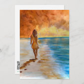 ビーチ平和 サンキューカード (正面/裏面)