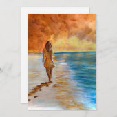 ビーチ平和 サンキューカード (正面/裏面)