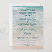 ビーチ式プログラムシンプル1ページ 招待状 (正面)