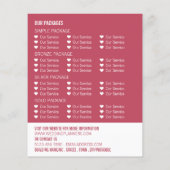 ビーチ式結婚のイベントプランナー広告 チラシ (裏面)