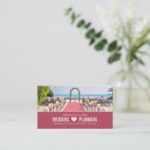 ビーチ式結婚のイベントプランナー 名刺 (スタンド正面)