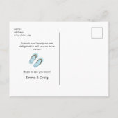 ビーチ引っ越しましたはがき ポストカード (裏面)