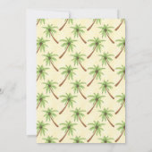 ビーチ引っ越し祝いパーティーパーティの招待状 招待状 (裏面)