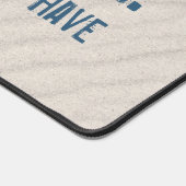 ビーチ引用文とヒトデ デスクマット (コーナー)