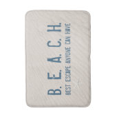 ビーチ引用文とヒトデ バスマット (正面縦)