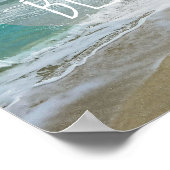 ビーチ引用文のポスターがビーチで私に会う ポスター (角)