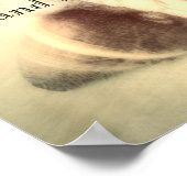 ビーチ引用文ポスターと貝殻写真アート ポスター (角)