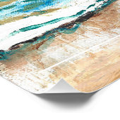 ビーチ引用文光沢紙 ポスター (コーナー)