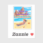 ビーチ引用文 シール (シート)