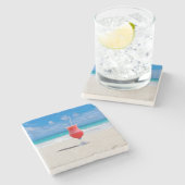 ビーチ応援 ストーンコースター (横)