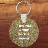 ビーチ恋人サンド接写フォトコースタルサマー キーホルダー (裏面)