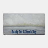 ビーチ恋人海波写真沿岸水 デスクマット (正面)