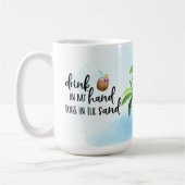 ビーチ恋人 コーヒーマグカップ (左)