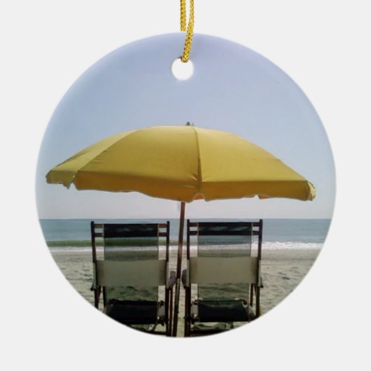 **ビーチ恋人** セラミックオーナメント (正面)
