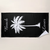 ビーチ恋人 ビーチタオル (正面)