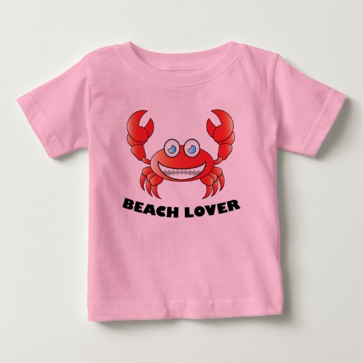 ビーチ恋人 – ベビー素晴らしジャージーTシャツ ベビーTシャツ (正面)
