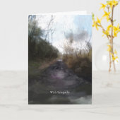 ビーチ悔やみや弔慰カード カード (黄色い花)