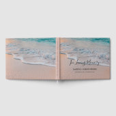 ビーチ悔やみや弔慰葬儀記念 ゲストブック (全面)