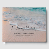 ビーチ悔やみや弔慰葬儀記念 ゲストブック (正面)