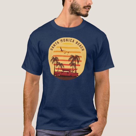ビーチ愛好家のためのトロピカル＆ビビッドTシャツ Tシャツ (正面)