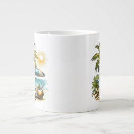 ビーチ愛好家 ジャンボコーヒーマグカップ