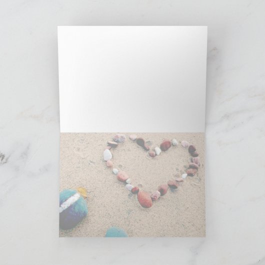 ビーチ愛 カード (内部)