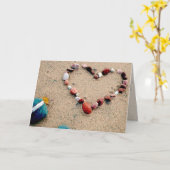 ビーチ愛 カード (黄色い花)