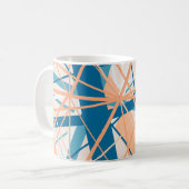 ビーチ抽象芸術ストライプサマーマグ コーヒーマグカップ (正面左)