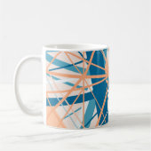 ビーチ抽象芸術ストライプサマーマグ コーヒーマグカップ (左)