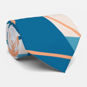 ビーチ抽象芸術ストライプネックタイ ネクタイ (ロール)