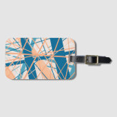ビーチ抽象芸術ストライプラゲッジタグ ラゲッジタグ (正面横)