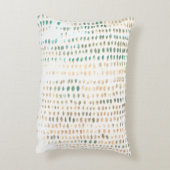 ビーチ抽象芸術テクスチャターコイズアクセント枕 アクセントクッション (裏面(縦))