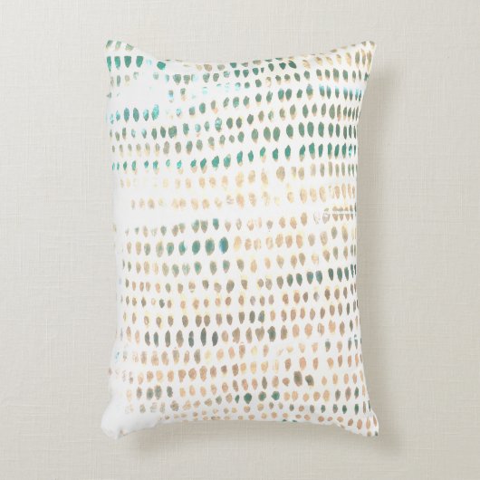 ビーチ抽象芸術テクスチャターコイズアクセント枕 アクセントクッション (正面(垂直))