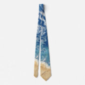 ビーチ抽象芸術ネクタイ ネクタイ (裏面)