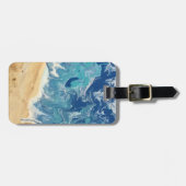 ビーチ抽象芸術パーソナライズされたラゲッジタグ ラゲッジタグ (正面横)
