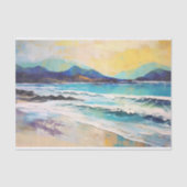 ビーチ抽象芸術景観山 薄葉紙 (正面)