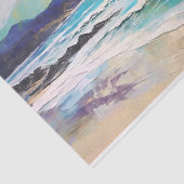 ビーチ抽象芸術景観山 薄葉紙 (詳細)