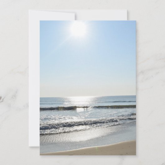 ビーチ招待 招待状 (正面)