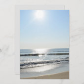 ビーチ招待 招待状 (正面/裏面)